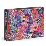 Butterflies in the Sweet Peas 1000 Piece Puzzle